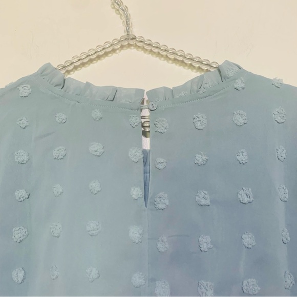 Swiss Dot Butterfly Sleeve Blouse 2X - Picture 5 of 8